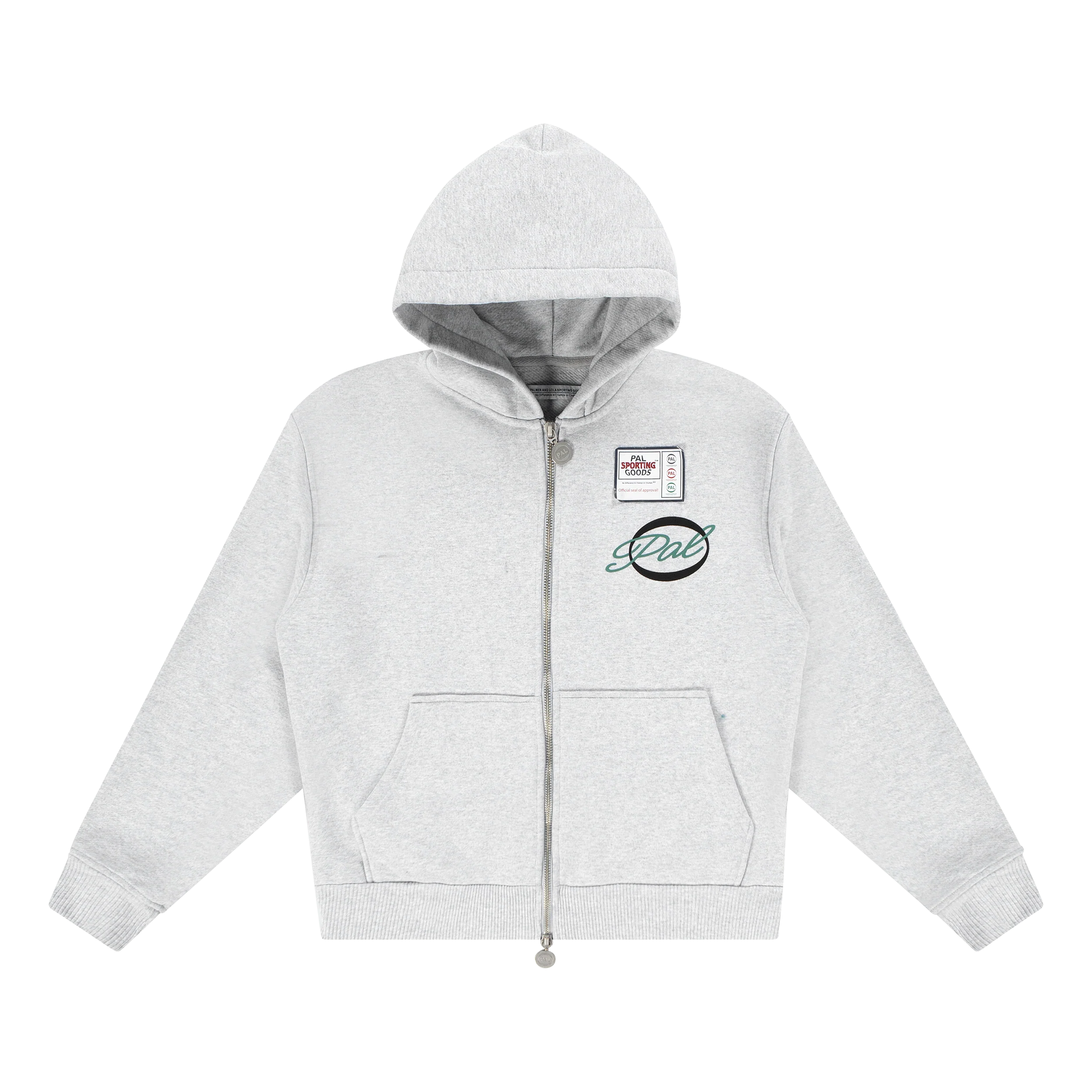 A Pint Of Sheep Full Zip Hoody Light Gray Marl