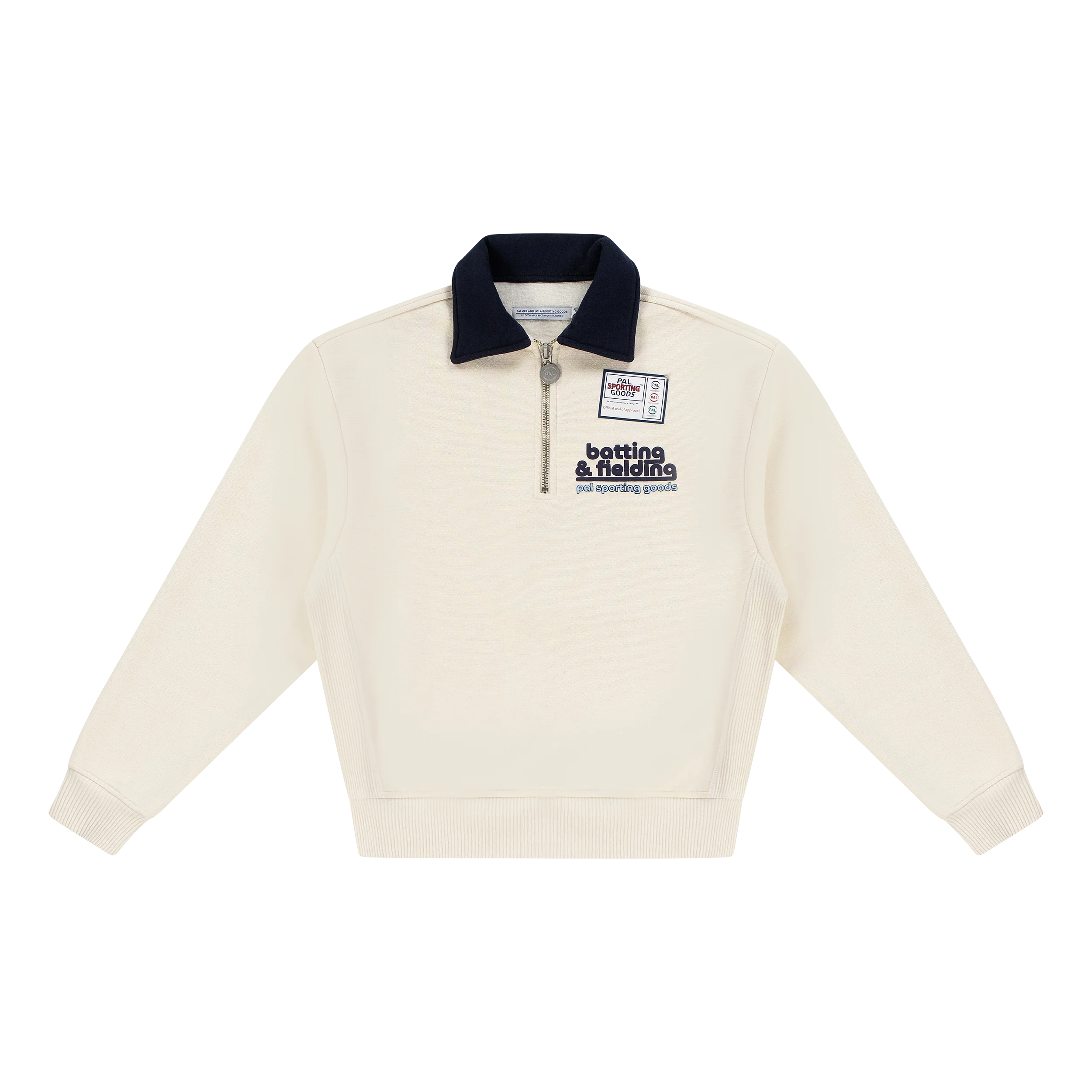 Batting & Fielding half Zip Marshmellow