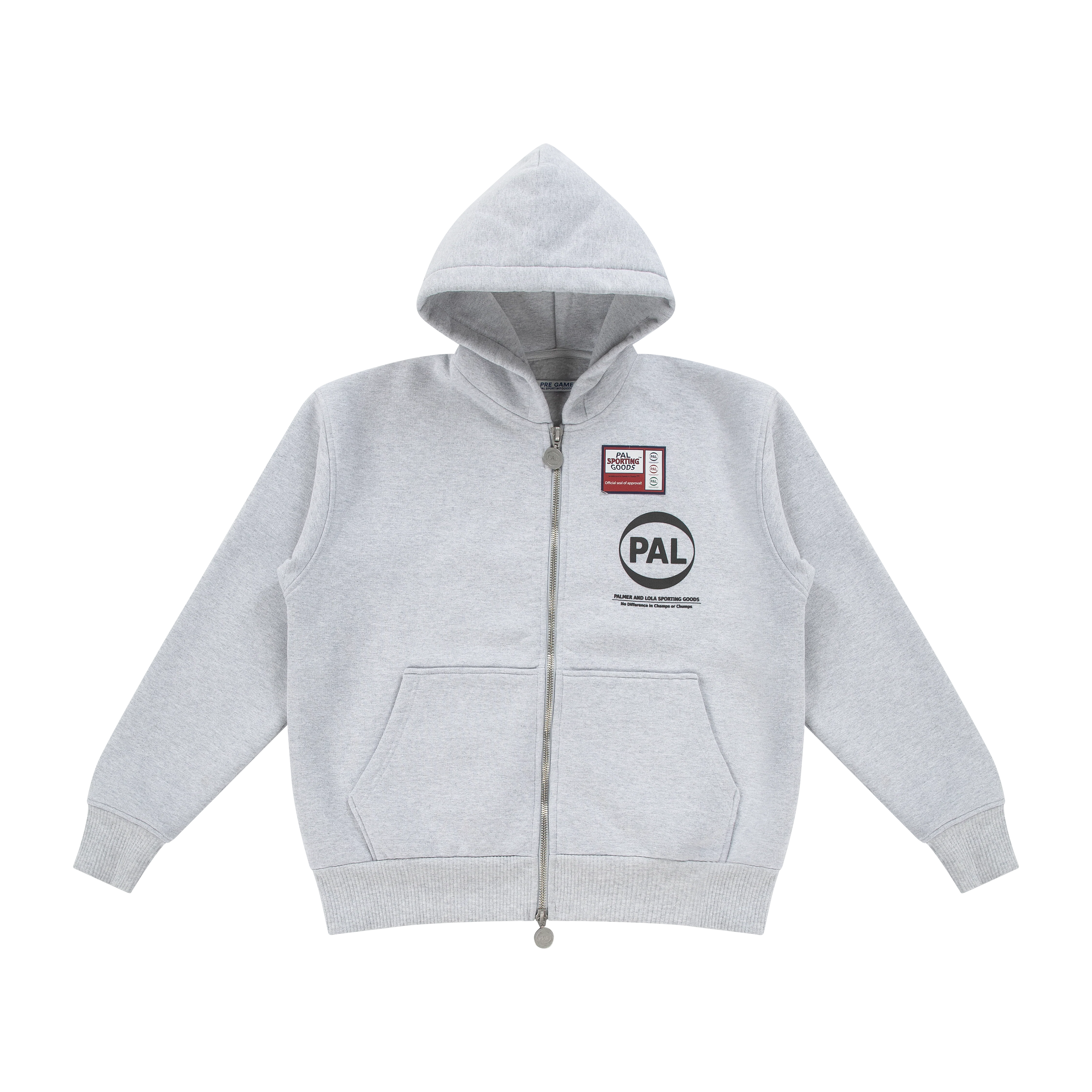 Pre Game Full Zip Hoody Light Gray Marl