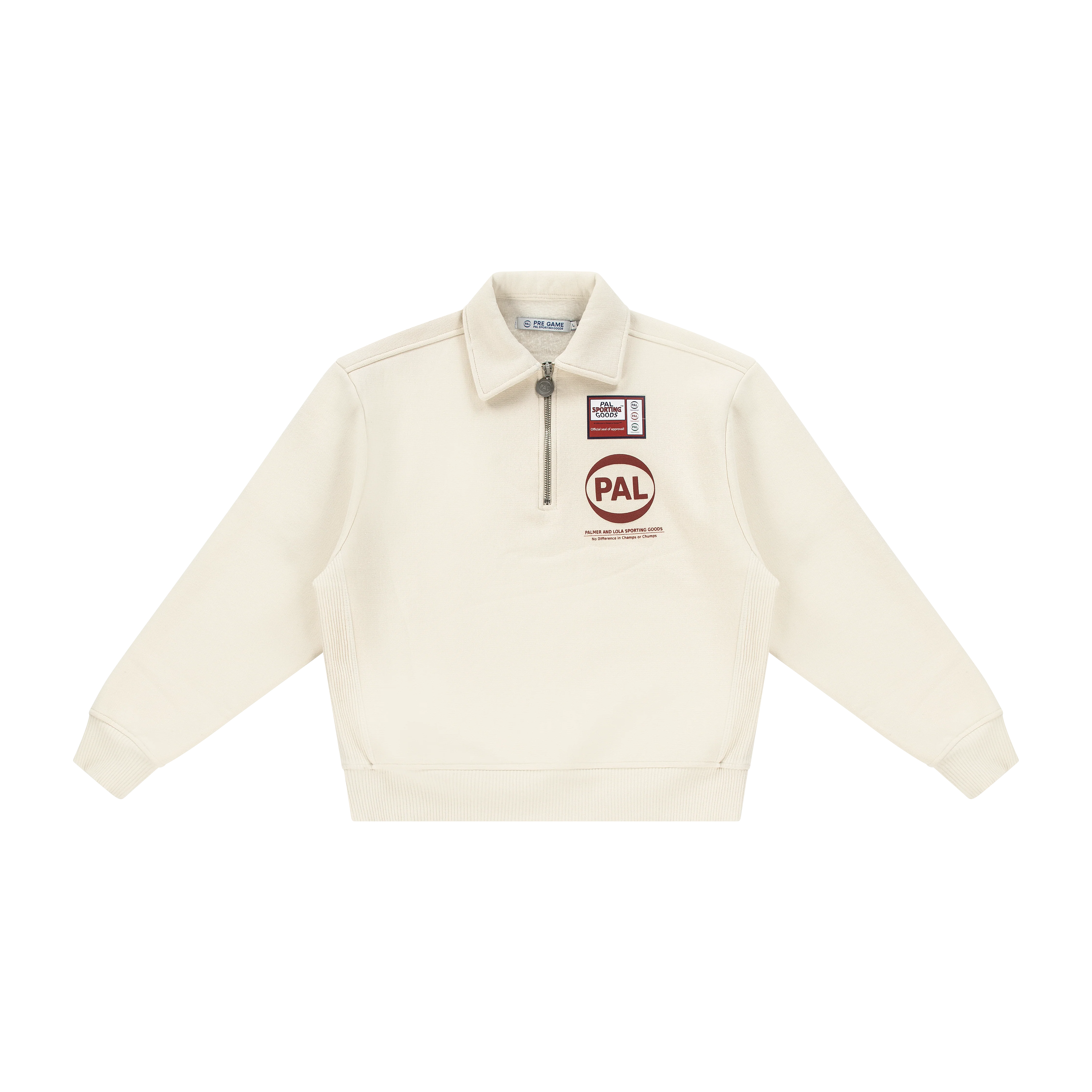 Pre Game Half Zip Marshmallow