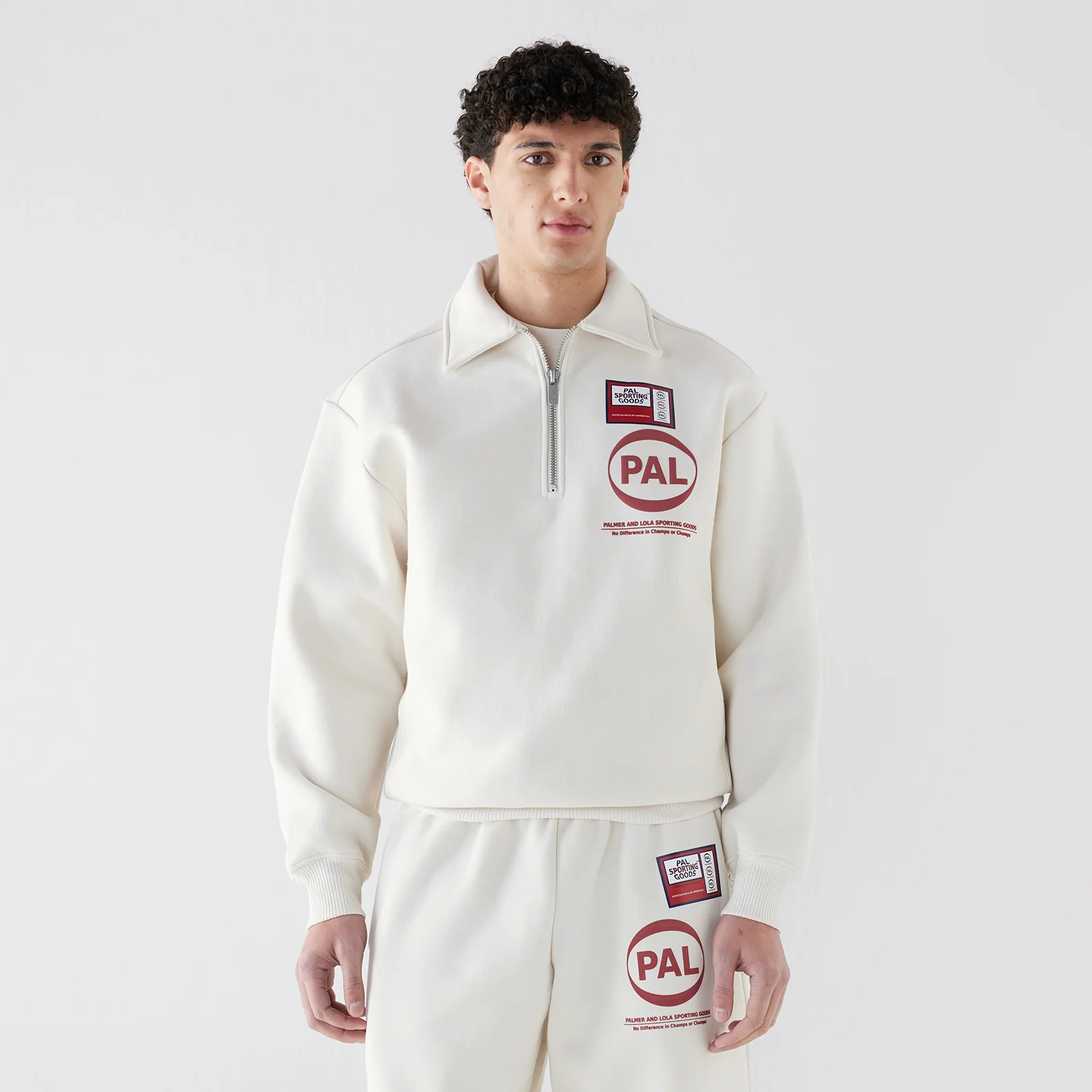 Pre Game Half Zip Marshmallow - Image 2